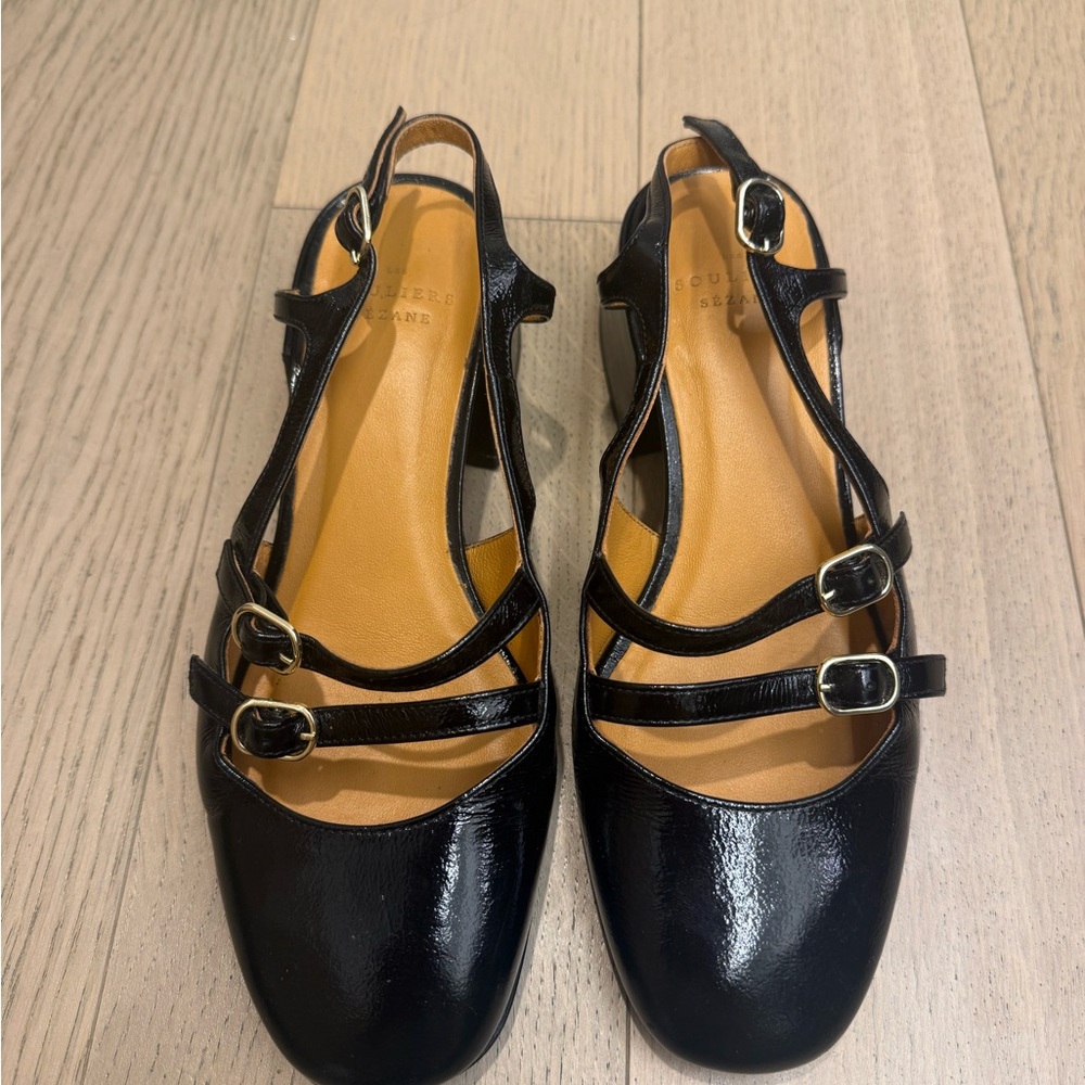 Sezane Black Paula Babies sz 5 - Picture 2 of 4
